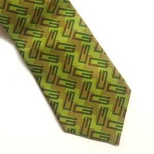 Last Chance Gucci Men’s GG Green Silk Tie